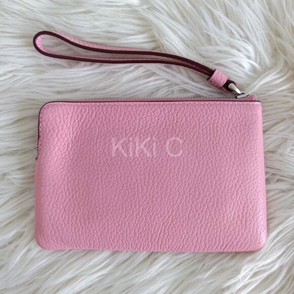 Coach Corner Zip Wristlet With Sundae Graphic CU254 pink ice cream - Picture 5 of 11